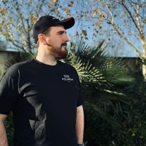 Pilgrim V8 T-shirt Black with Logo